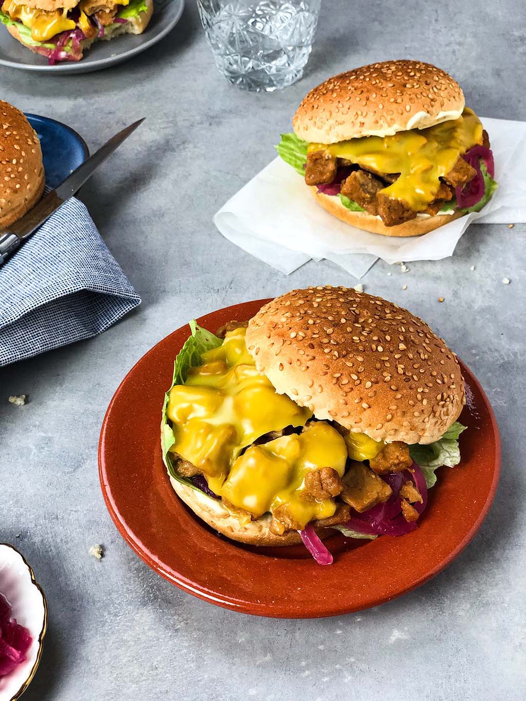 Vegan kip broodje Peas Maker